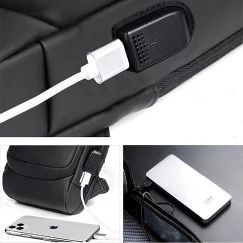 Mochila Anti-Furto com Senha USB - Slim Bag